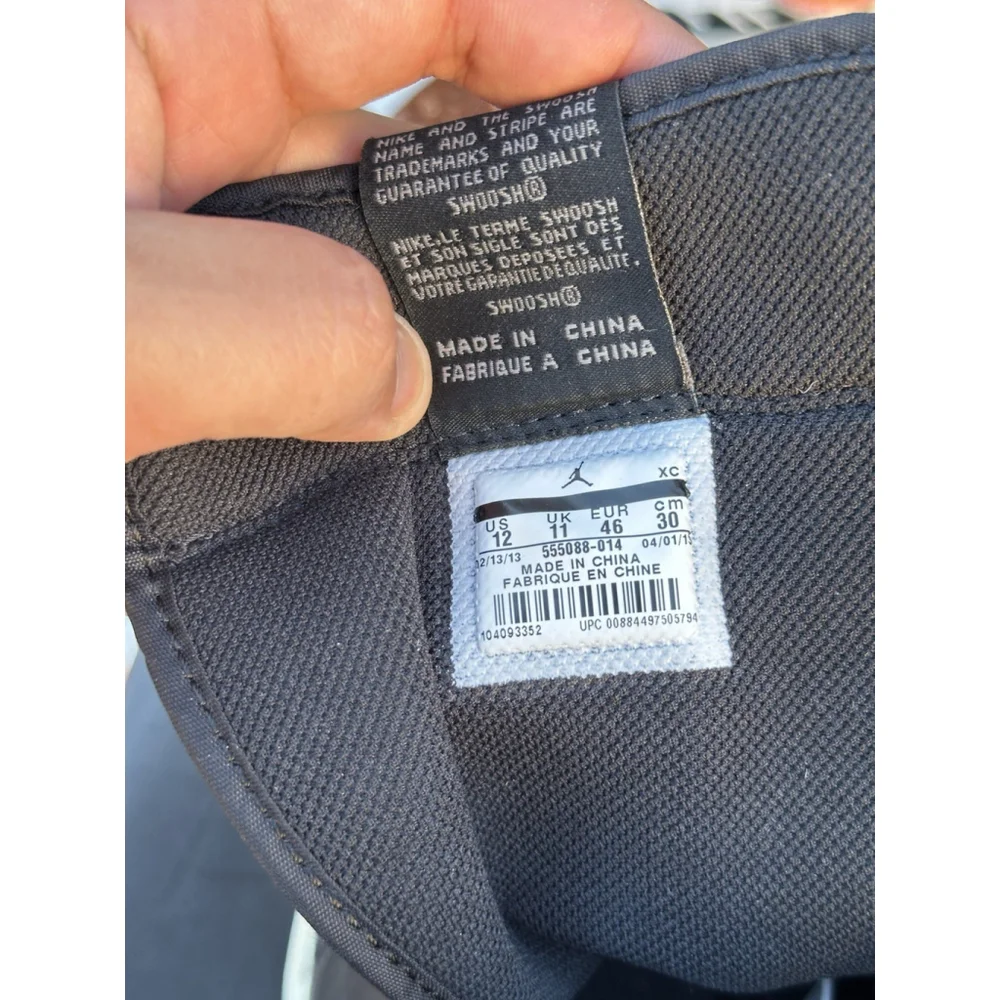 US seller-CA- Nike Air Jordan retro 1 size 12 555088-014 Og shadow 2013 - Picture 7 of 9